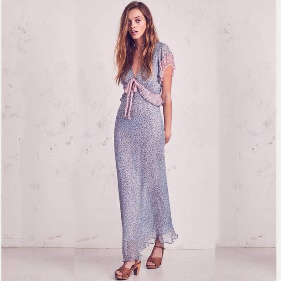 LoveShackFancy Dresses & Skirts - LoveShackFancy Lillian Dress Veranda blue Floral